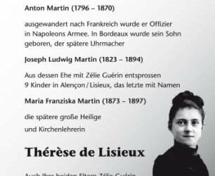 Raices Alemanas de Santa Teresa del Nińo Jesús.