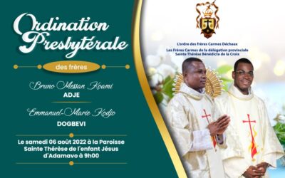 Ordenaciones sacerdotales en el Carmelo Descalzo