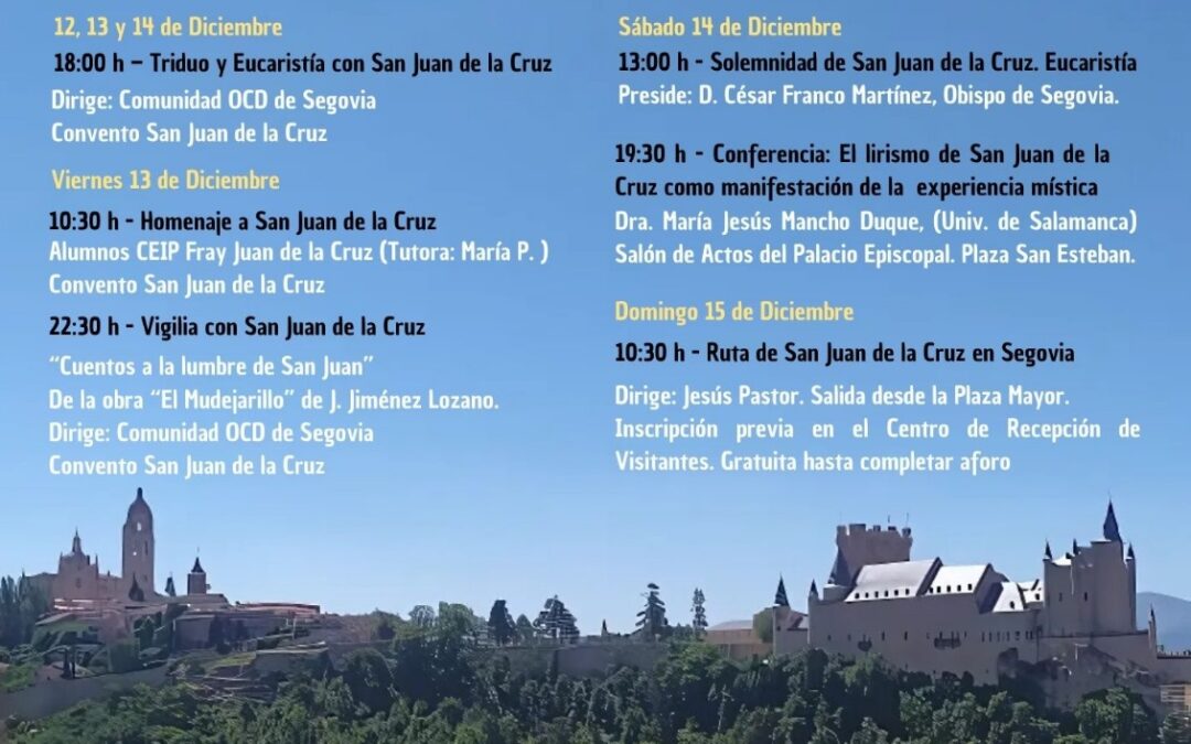  Jornadas con San Juan de la Cruz en Segovia