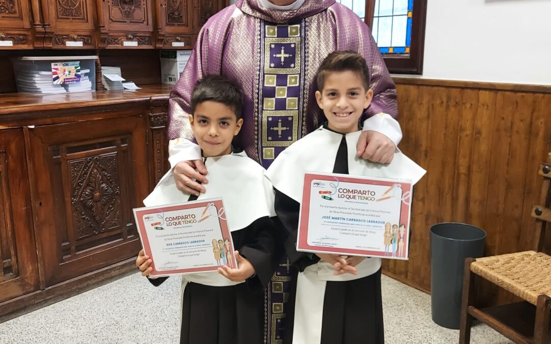 Dos niños de nuestra parroquia de Zaragoza finalistas en el concurso de dibujo de Infancia Misionera