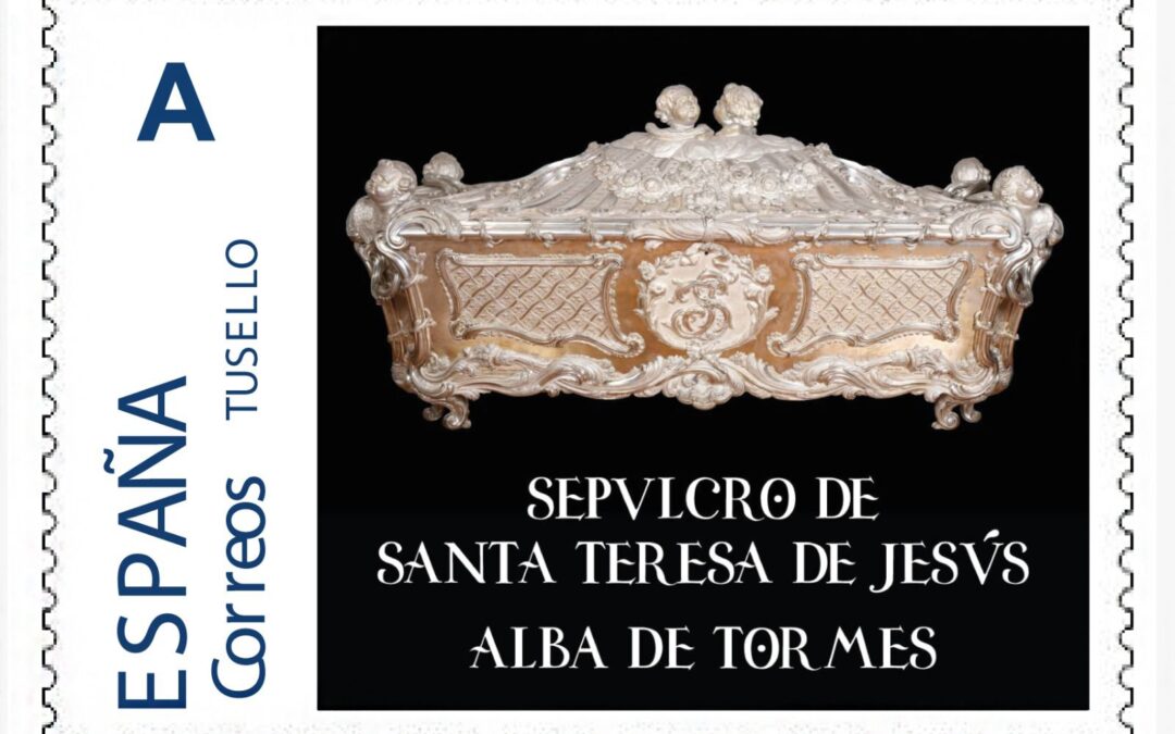 Sello conmemorativo del estudio del sepulcro de Santa Teresa de Jesús