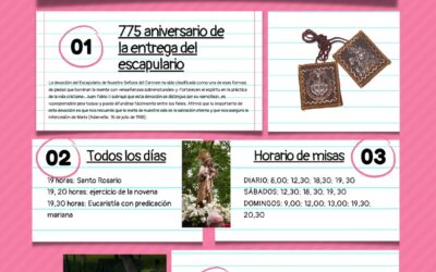 Oviedo celebra la novena i la festa de la Mare de Déu del Carme 2025 en el 775 aniversari del lliurament de l’escapulari