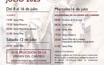 Salamanca celebra la novena i la festa de la Mare de Déu del Carme 2025