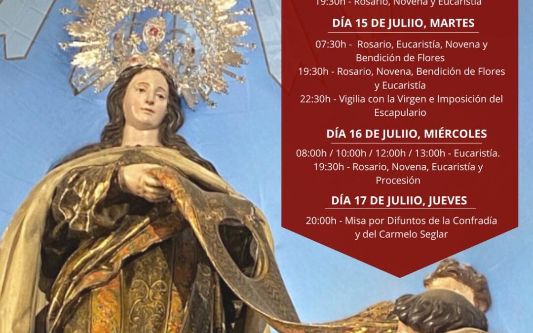 Segovia celebra la Novena y Solemnidad de la Virgen del Carmen 2025