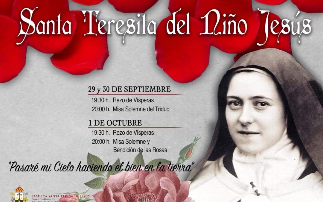 Comença a la Basílica de Santa Teresa el tridu solemne en honor a santa Teresina de l’Infant Jesús