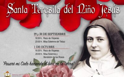 Comienza en la Basílica de Santa Teresa el Solemne Triduo en honor a Santa Teresita del Niño Jesús