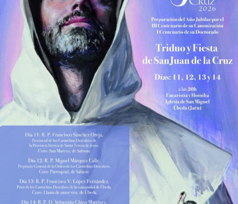 Úbeda es prepara per a viure el Tridu i l’Obertura Jubilar de la Porta Santa de l’Oratori de Sant Joan de la Creu