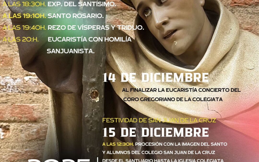 Medina del Campo es prepara per celebrar el Tridu i la Festa en honor a sant Joan de la Creu