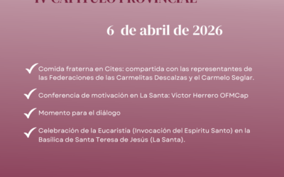 El IV Capítulo Provincial comienza este lunes en Ávila con una jornada de acogida y preparación espiritual