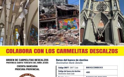 El Carmelo Descalzo moviliza su solidaridad para ayudar a las familias afectadas por el terremoto en Colombia