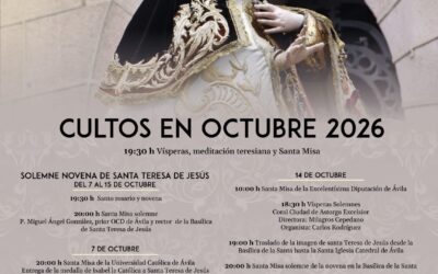Ávila se prepara para celebrar a Santa Teresa de Jesús con la solemne novena y los cultos en su honor